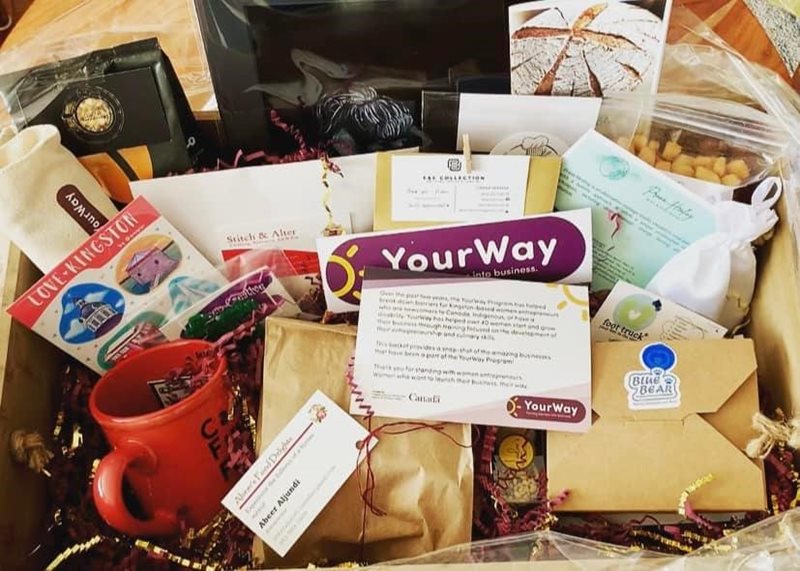 A look inside the YourWay gift basket